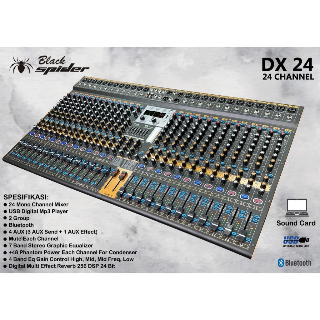 MIXER BLACKSPIDER DX 24 CHANNEL