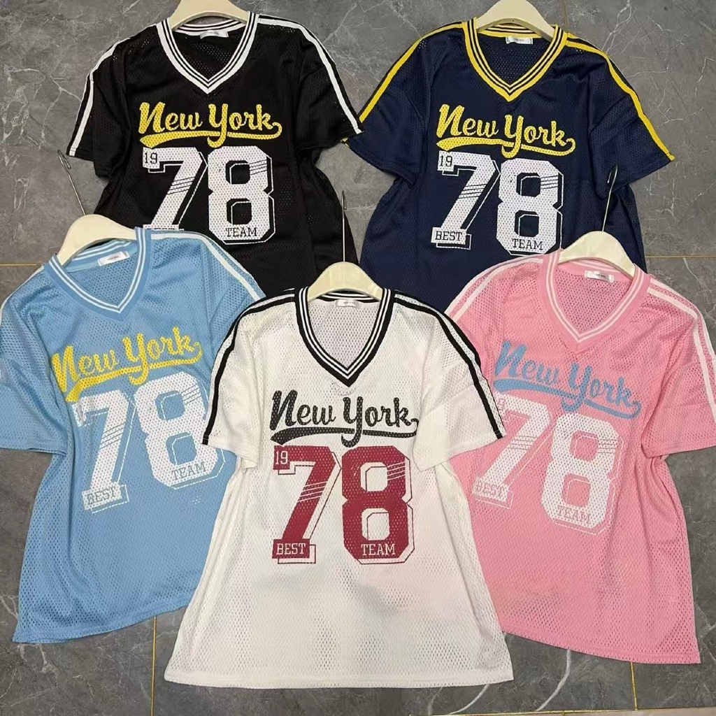 READYSTOCK CN1211 - 58995 VNECK JERSEY NEW YORK 78 MIKA