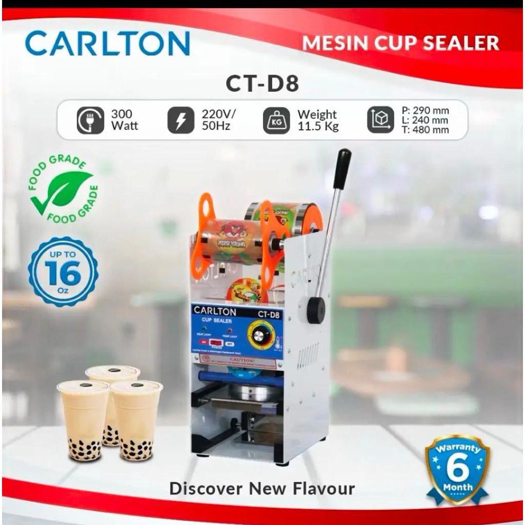 Mesin Cup Sealer Alat Press Plastik Minuman Elektrik