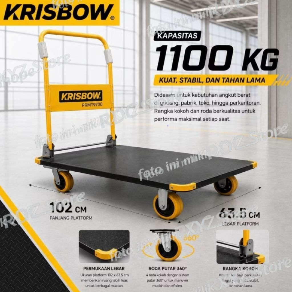 Troli Barang Krisbow 1,1 Ton 100% Original. Troli Barang . Troli Krisbow . Troli barang 700kg