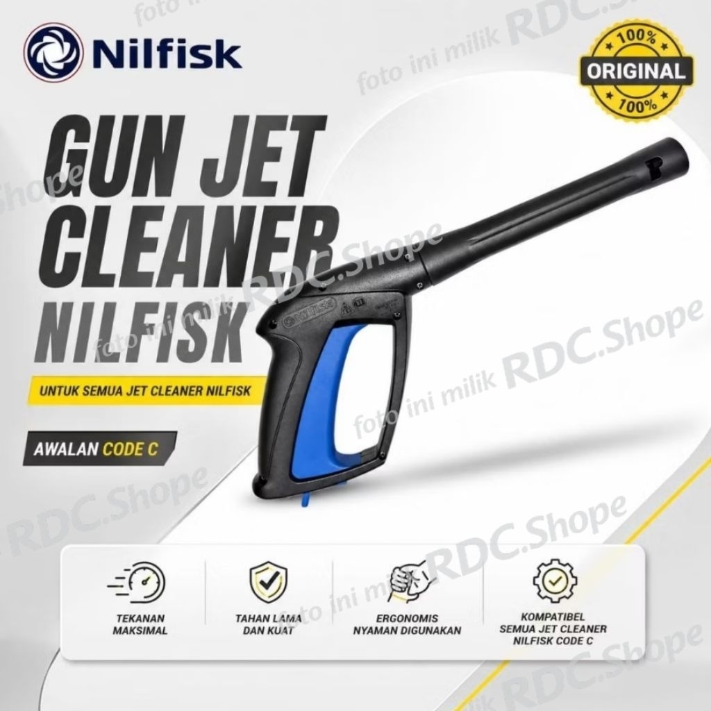 Gun Jet Cleaner Nilfisk Untuk Semua Nilfisk Type C / Gun High Pressure Cleaner Nilfisk