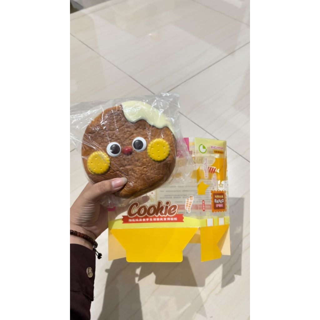 squishy mido cookies coklat