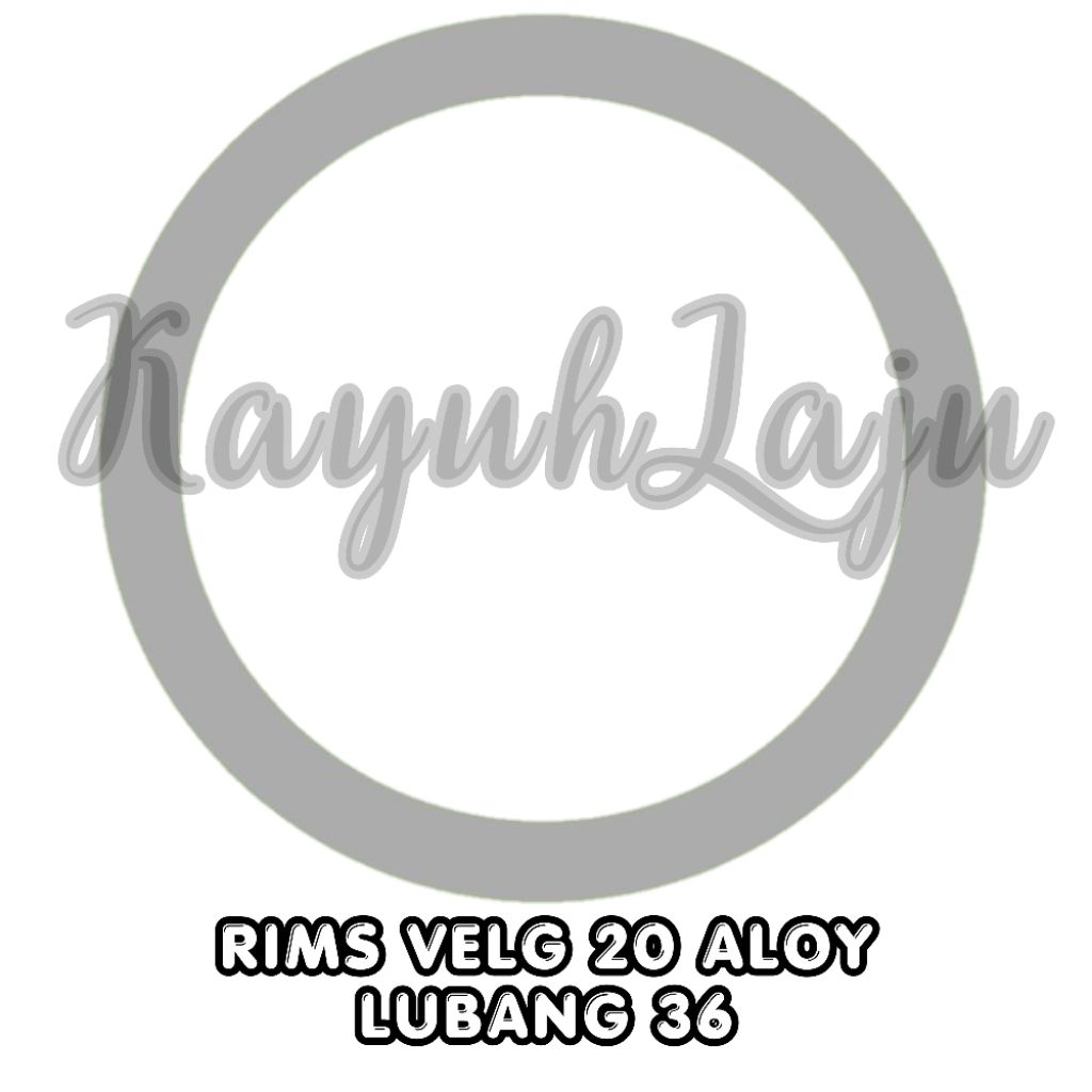 VELG 20 ALOY LUBANG 36