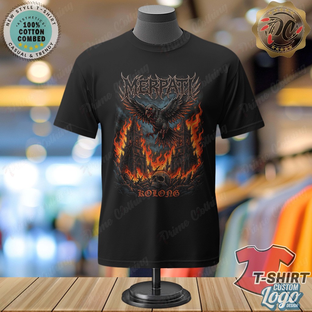 KAOS DEWASA KAOS PRIA & WANITA KAOS HITAM DESIGN LOGO CUSTOM PECINTA BURUNG MERPATI  MERPATI KOLONG
