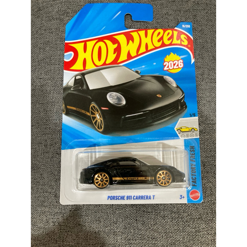 Hot wheels Porsche 911 Carrera T 2026 Black