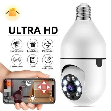 Kamera CCTV Indoor Bohlam WiFi IP Camera IR Detection E27 1080P 2MP - YS-2303