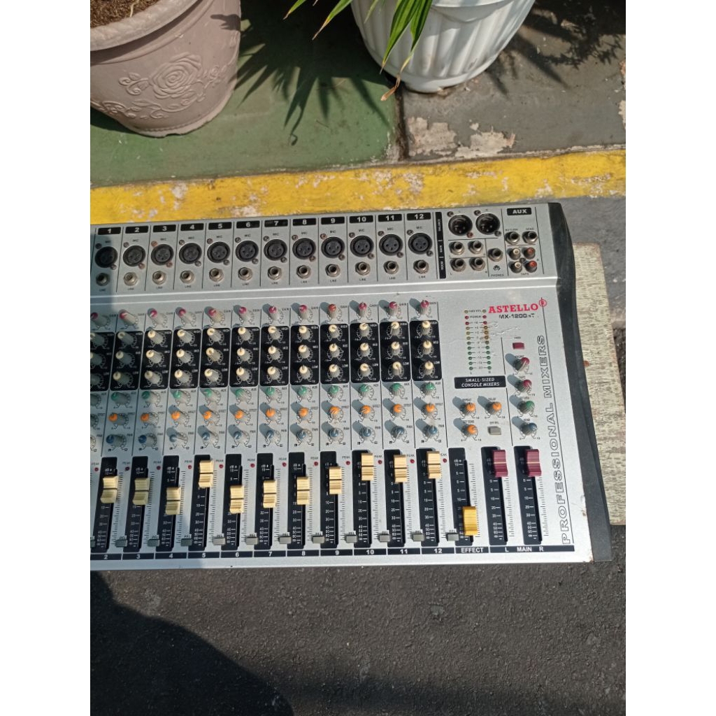 mixer audio mati matot rusak bekas