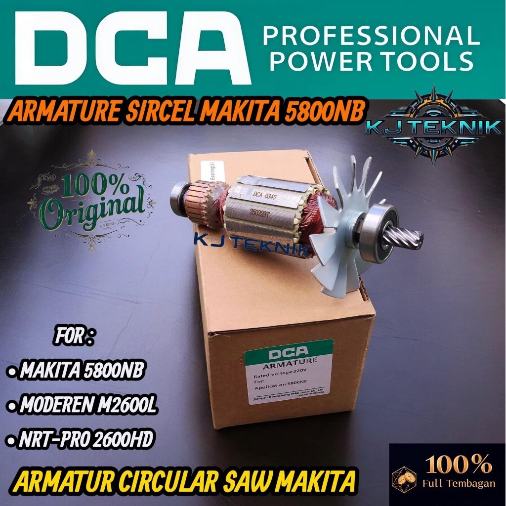 DCA ARMATURE Mesin Sircel Makita 5800NB /Armatur 5800NB Angker Dinamo Mesin Circular saw Makita 5800