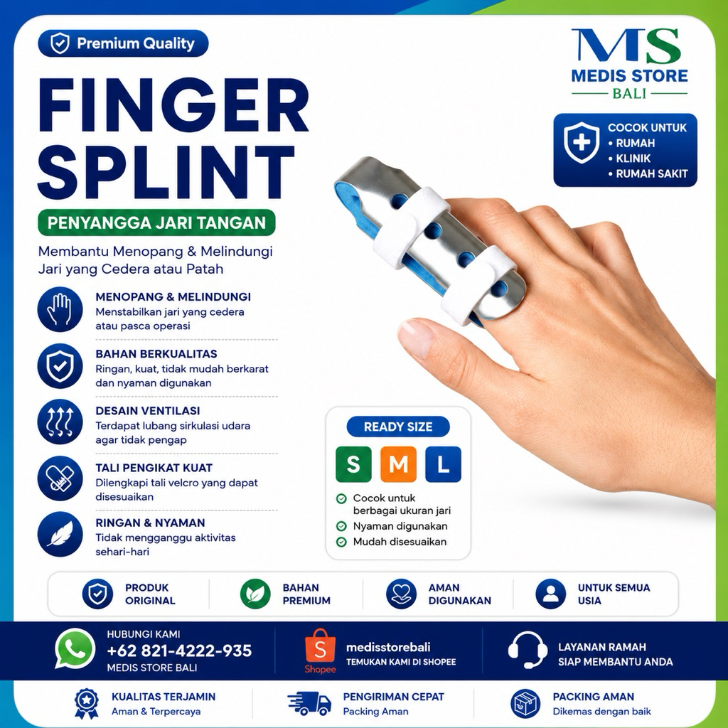 Finger splint |Penyangga patah tulang jari | Splint |Penyangga finger