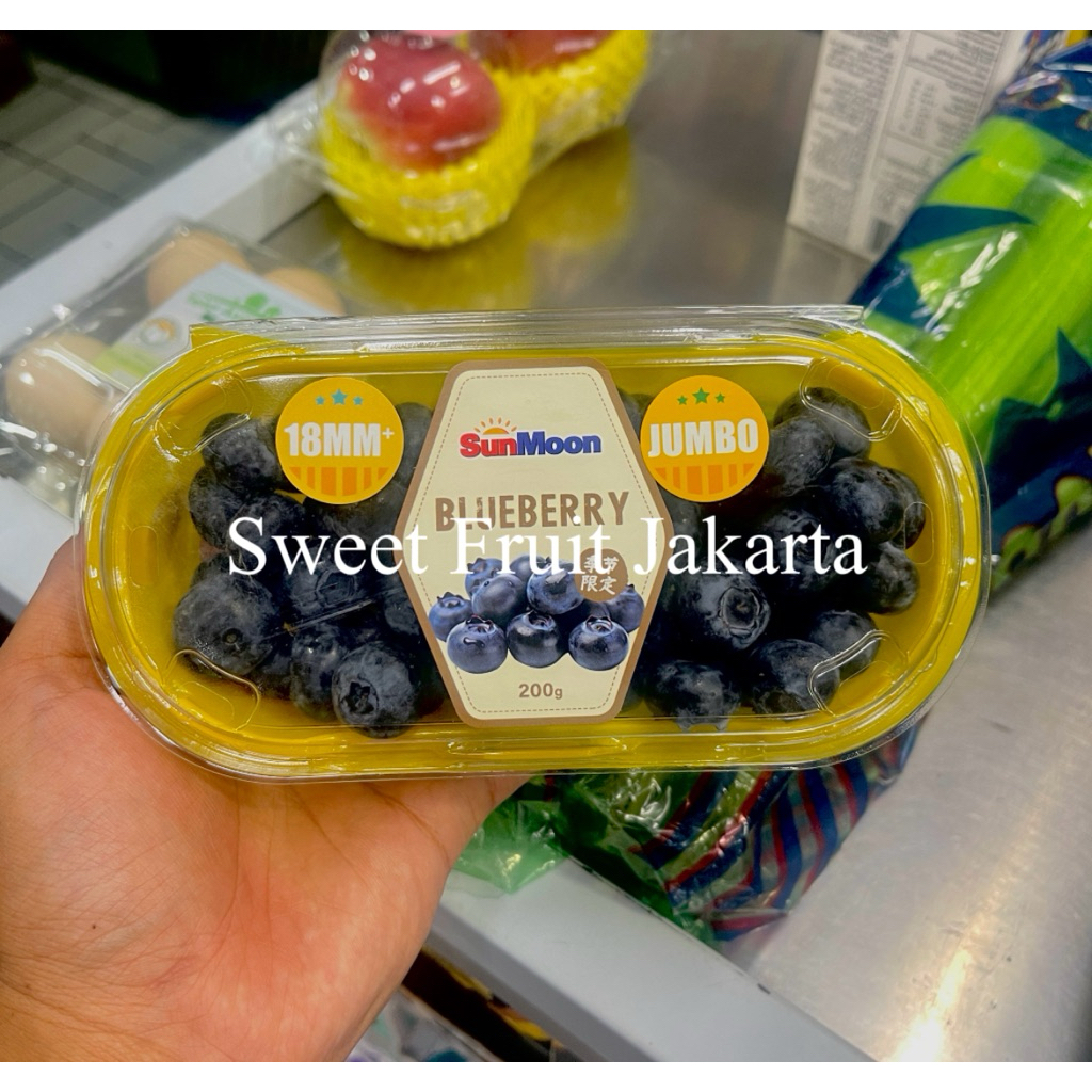 Buah Blueberry Super Jumbo Fresh 250grm / Blueberry Jumbo Import Manis Fresh