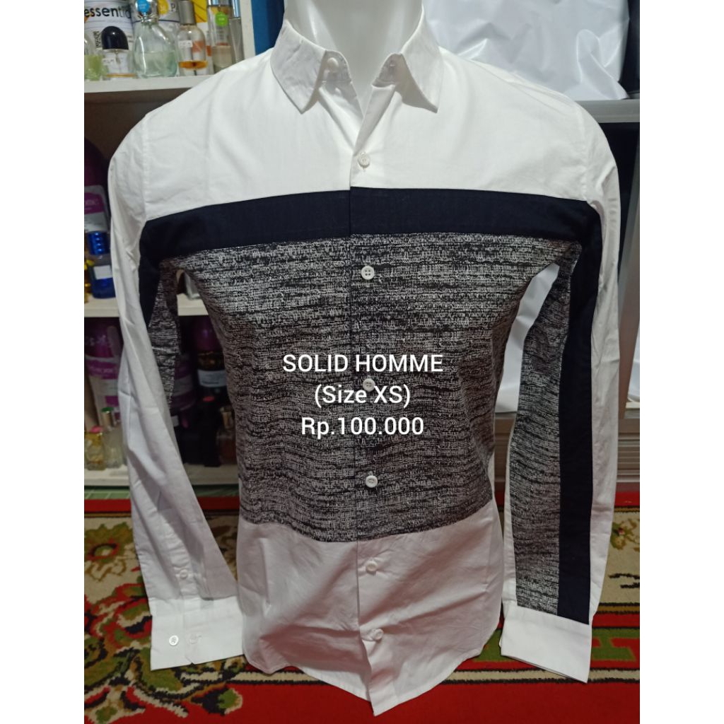 Kemeja Katun SOLID HOMME OriginaL