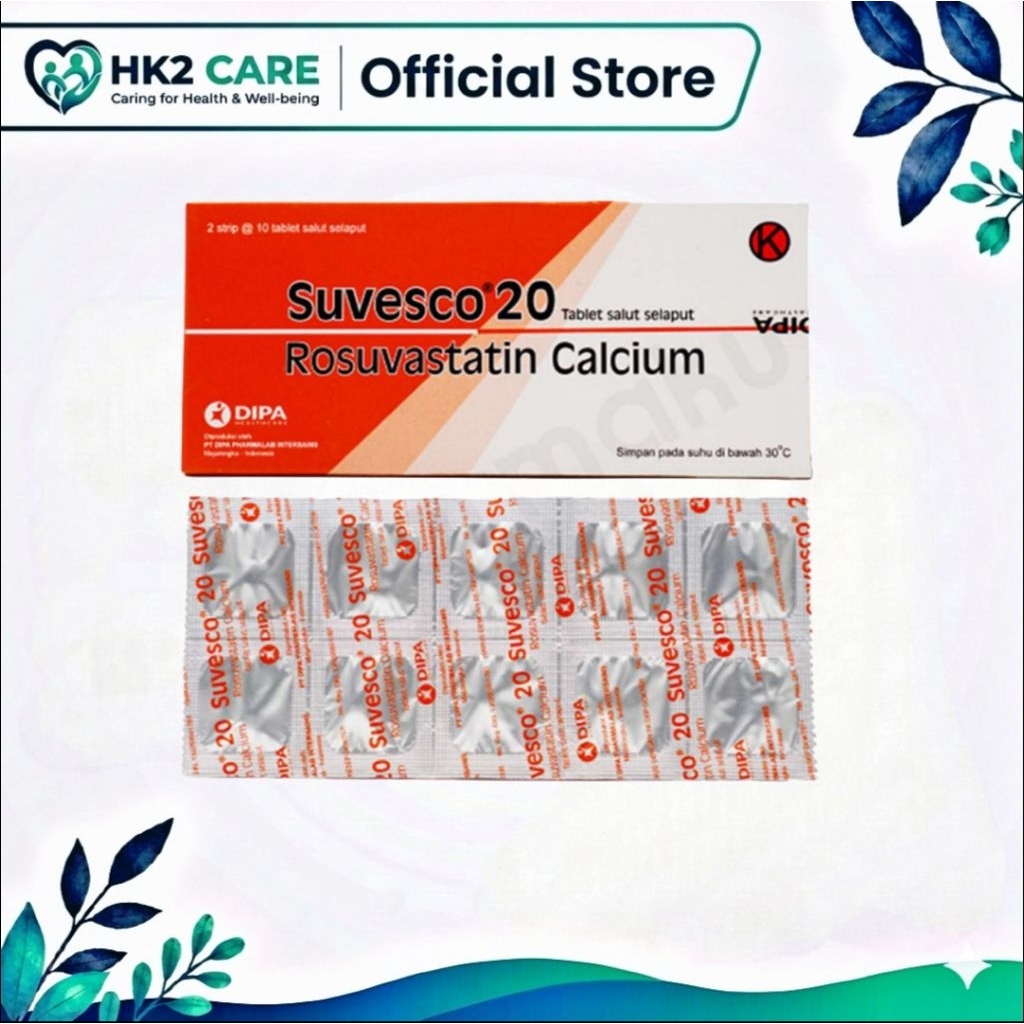 PRODUK ORIGINAL SUVESC0 20MG 1 STRIP @ 10 TABLET