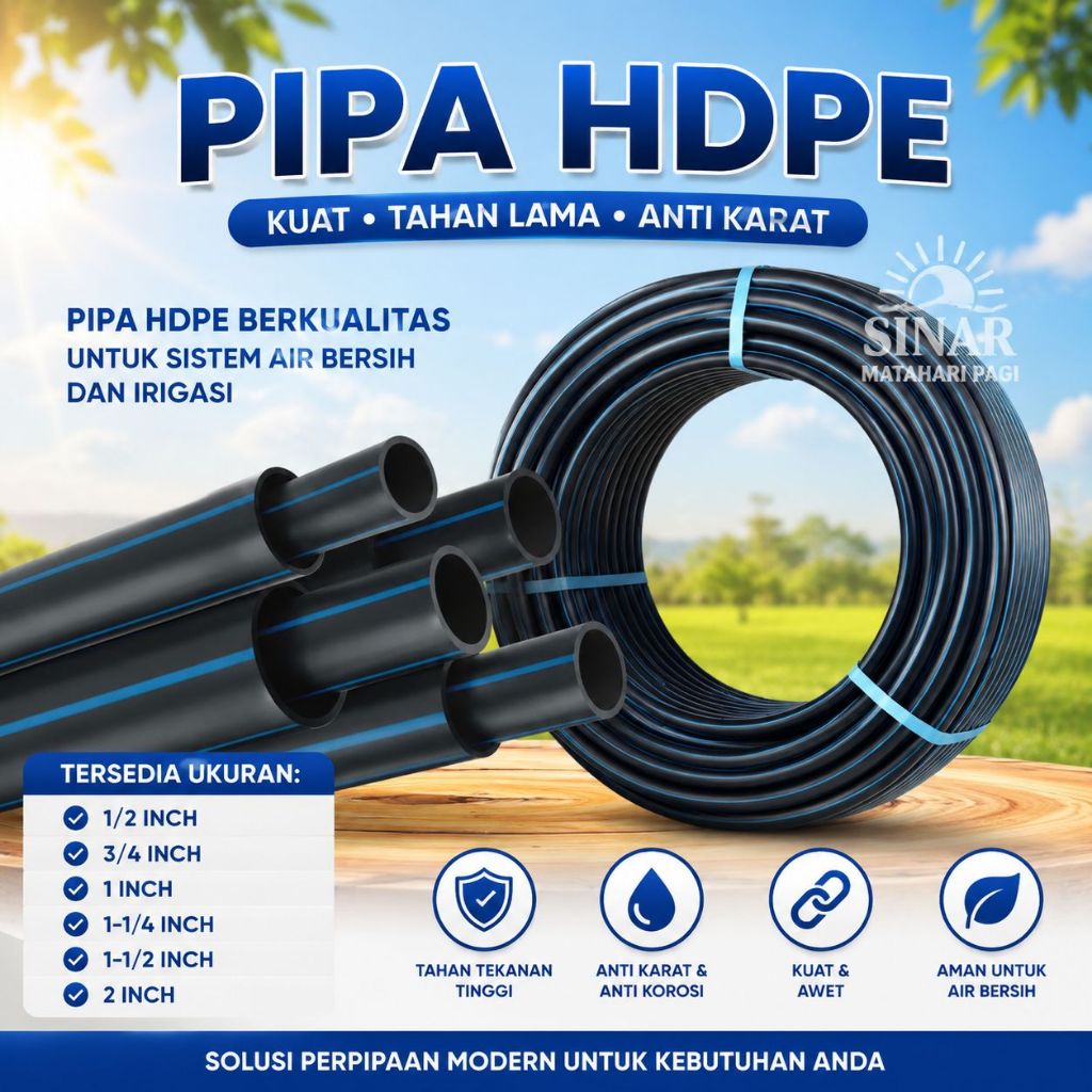 Pipa Hdpe 2 inch (63 mm ) ECERAN