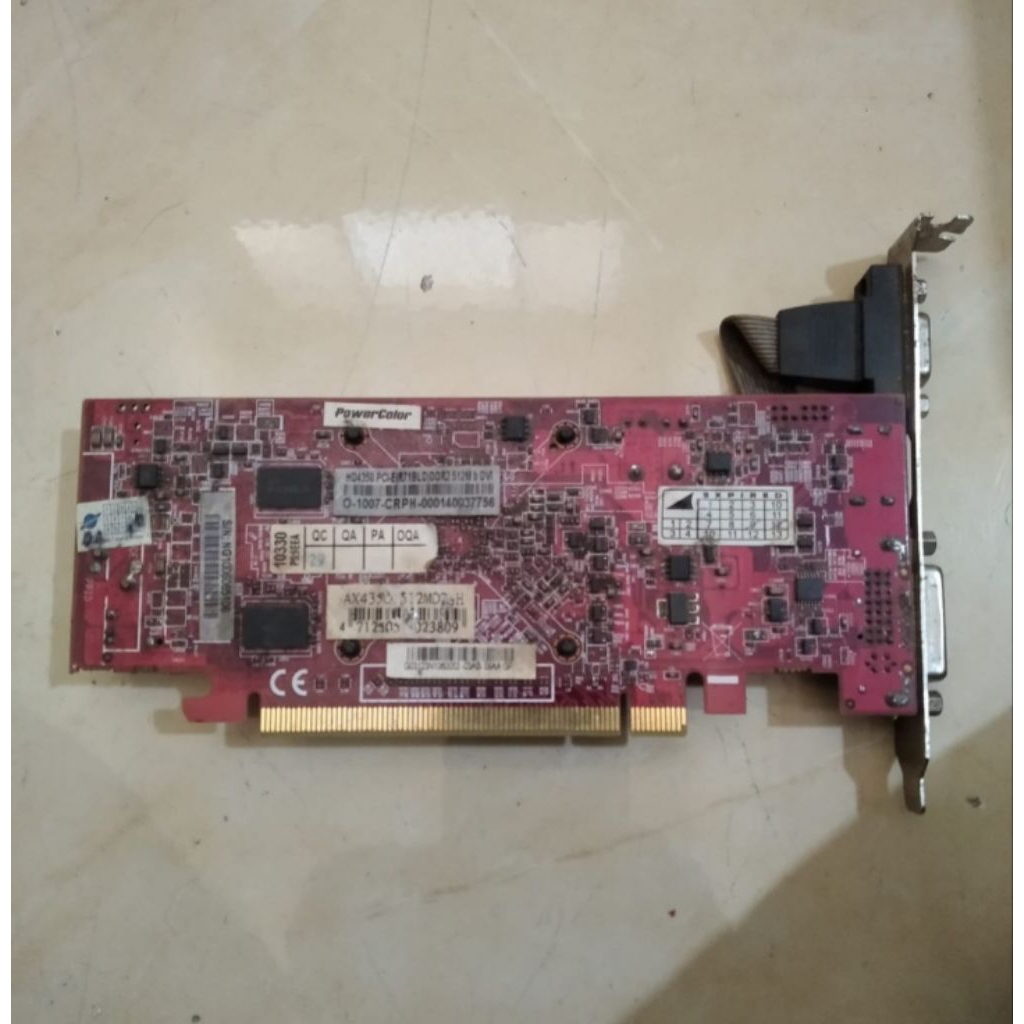 VGA card PCI HD4350 512MB ddr2 64bit, Normal... Garansi