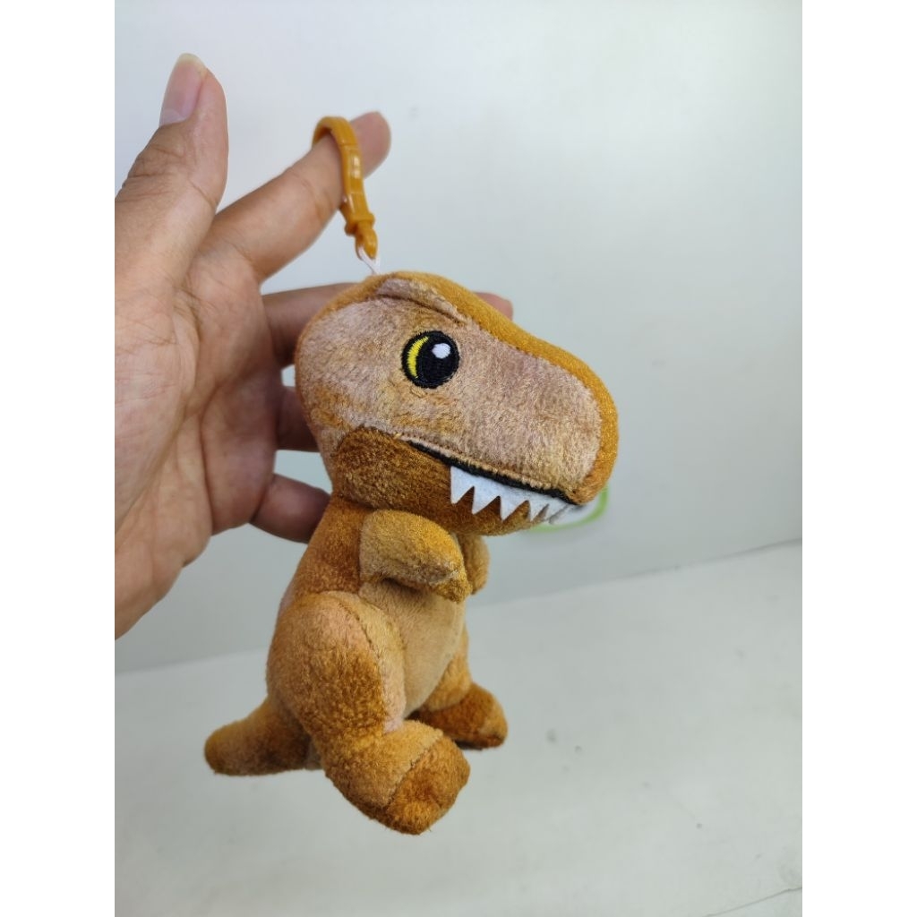 boneka jurassic park t-rex original mini keychain jurassic world