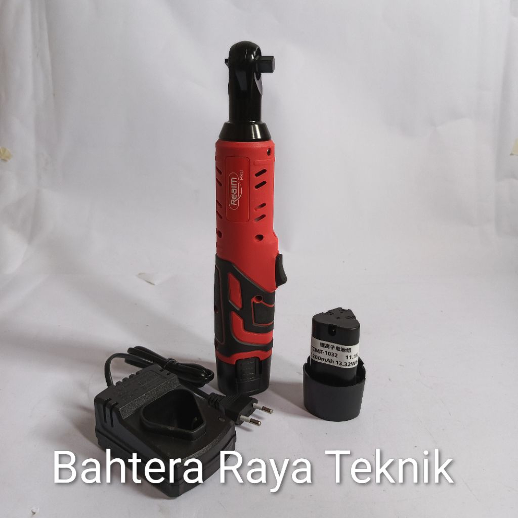 Rachet Cordless REAIM 3/8" 90Nm Heavy Duty 2 Baterai