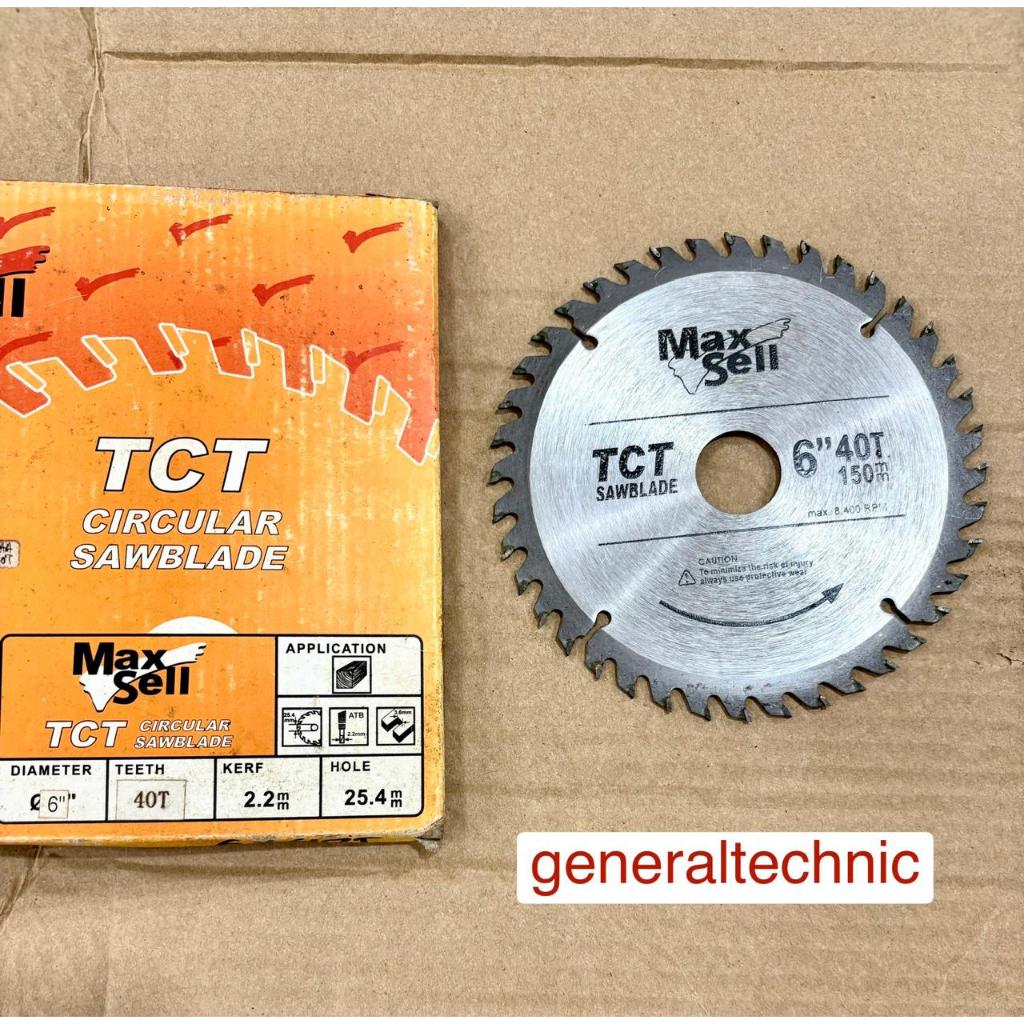 Circular Saw 6" 40T TCT Maxsell Saw Blade 6" 40T Mata Circle TCT Circular Saw TCT