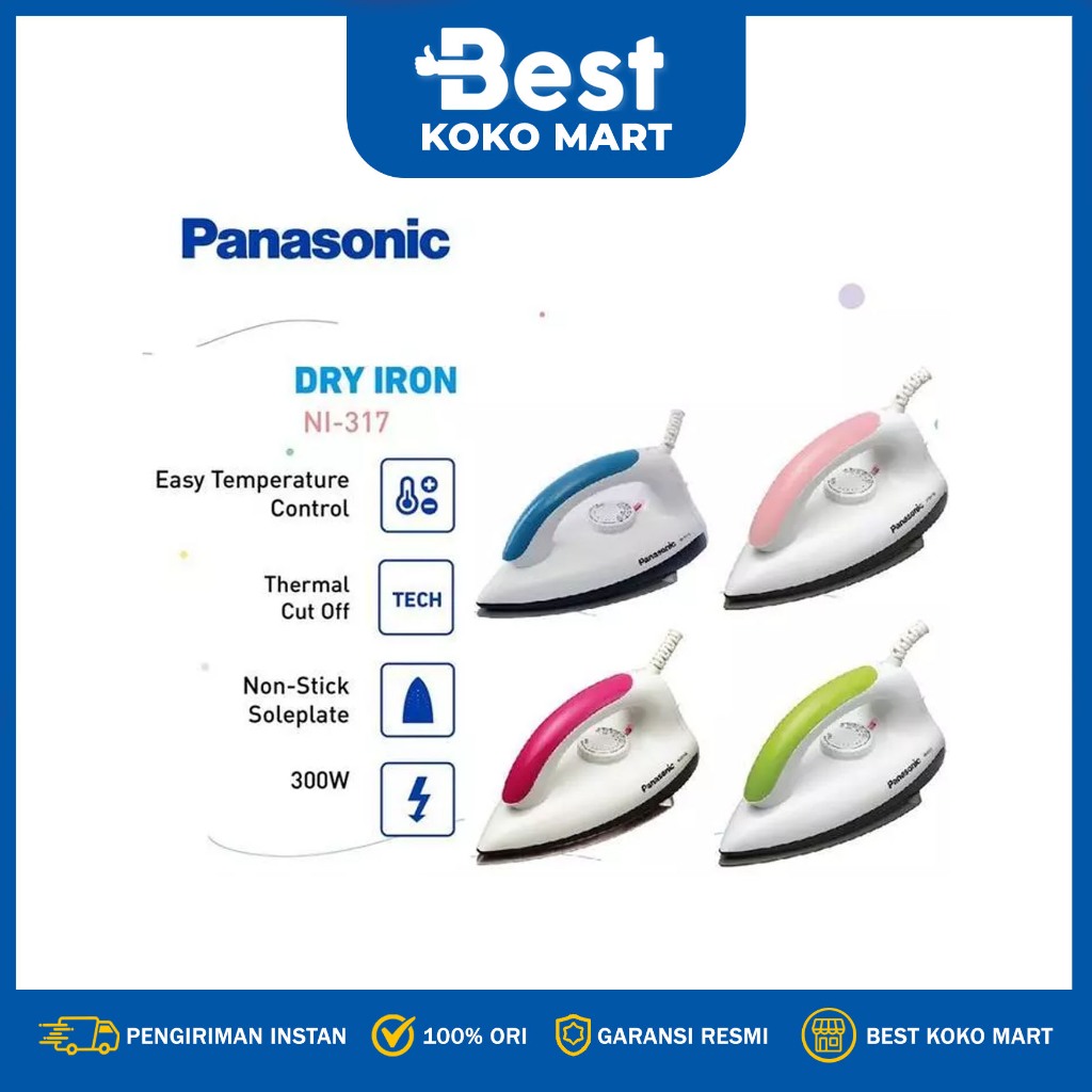 Panasonic - Setrika 300 Watt Ni317T Original