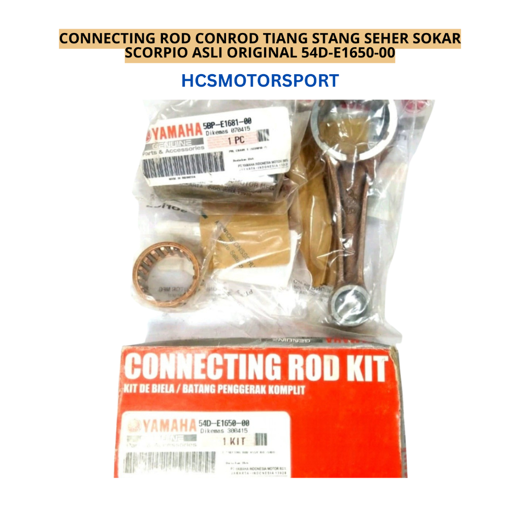CONNECTING ROD CONROD TIANG STANG SEHER SOKAR SOKER SCORPIO ASLI ORIGINAL 54D-E1650-00