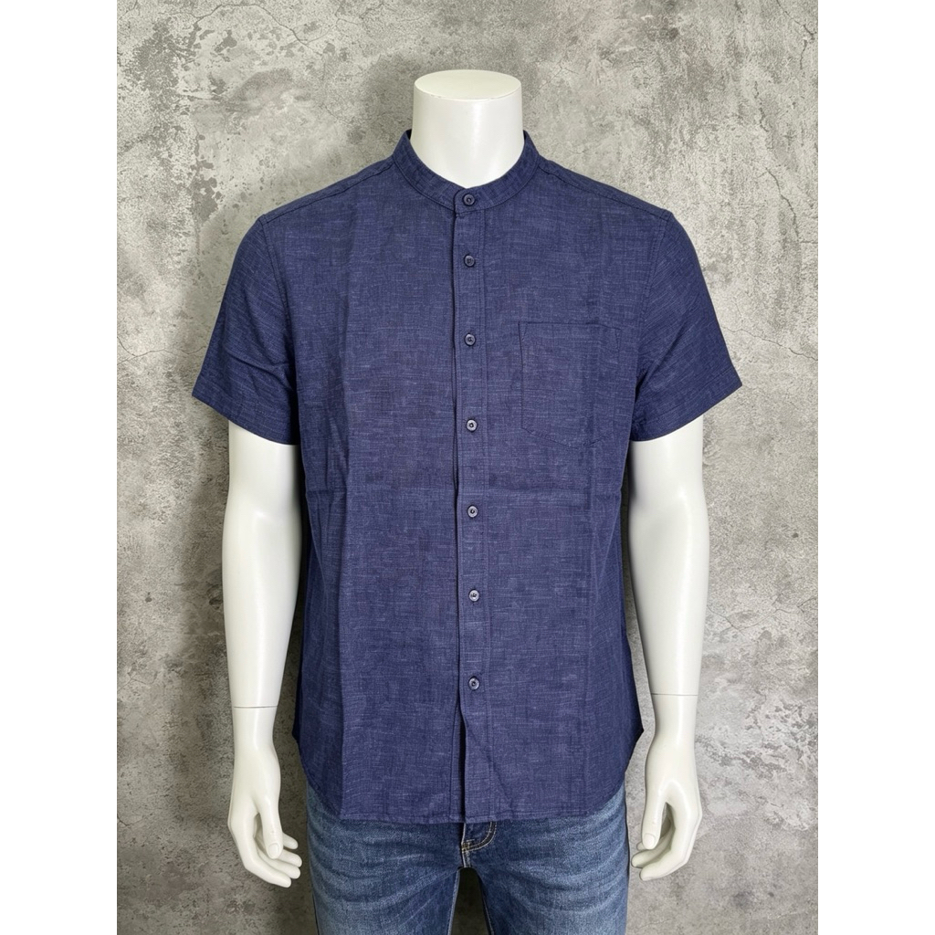 Kemeja Koko Pria Giordano Slim Fit / Size M / Ori New