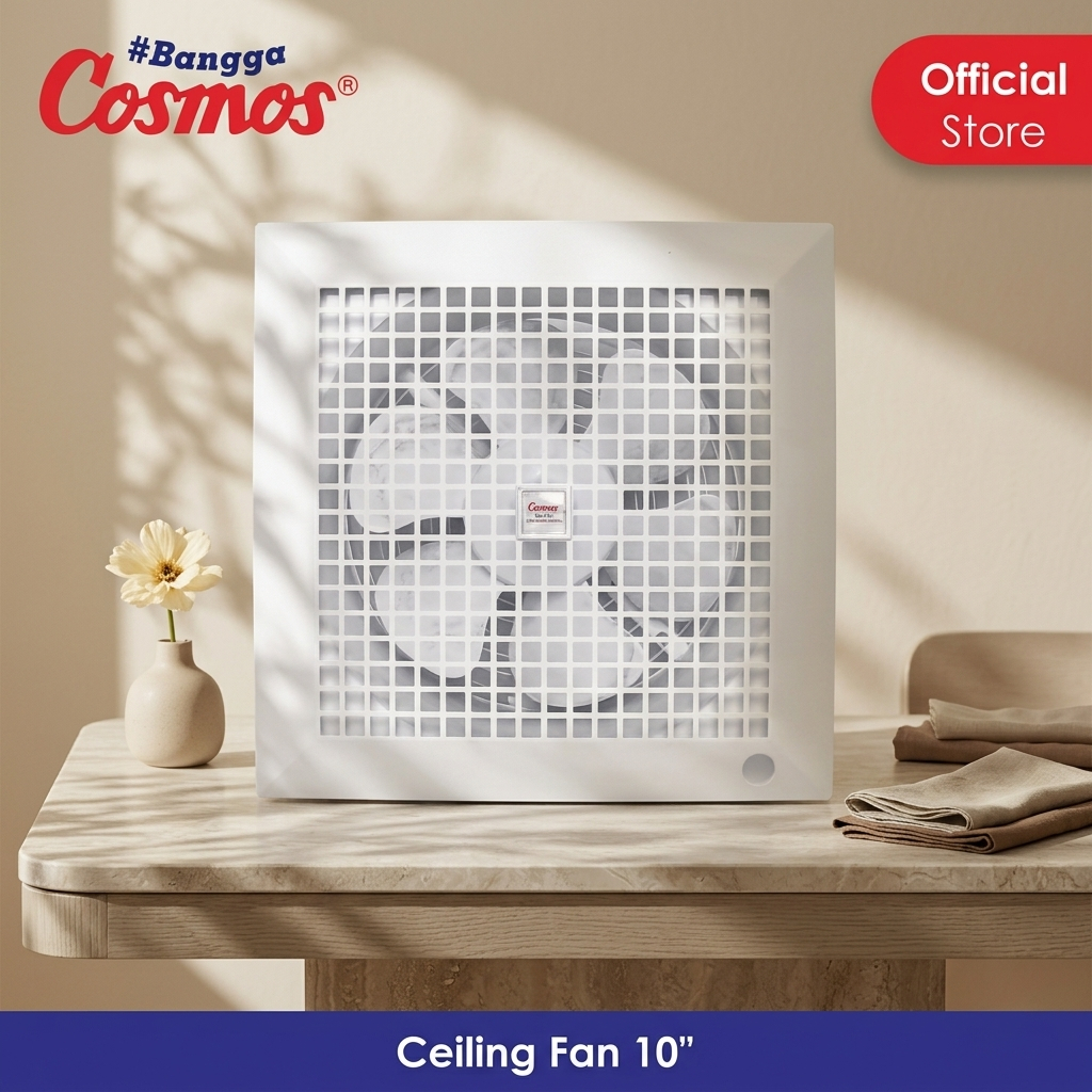 Kipas Angin Hisap Plafon Cosmos 10 CL 252, Exhaust Ceiling Fan 10 Inch