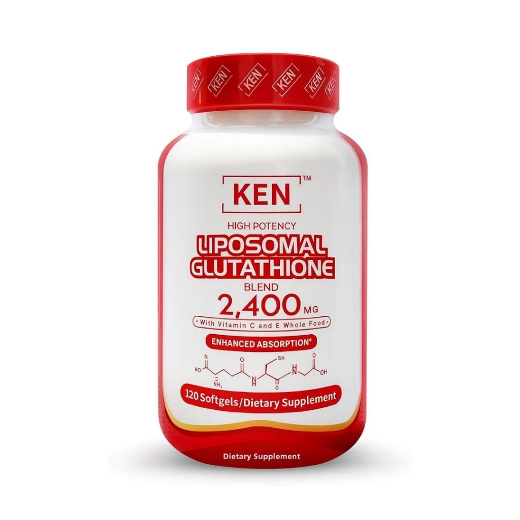 KEN High Potency Liposomal Glutathione Blend 2400mg 120 Softgels Antioxidant Imun & Liver Support (O
