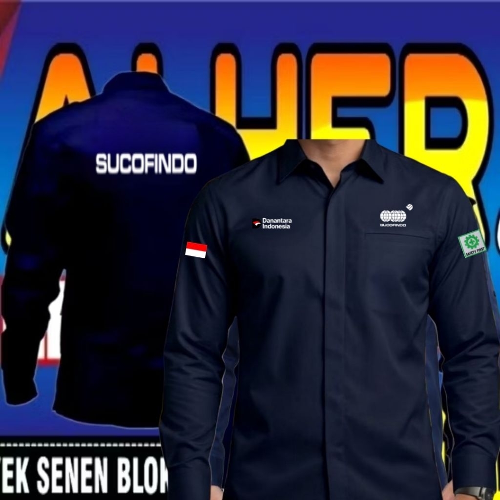 kantong 1 kemeja Sucofindo baju Sucofindo seragam Sucofindo Pdh Sucofindo kemeja kerja Sucofindo baj