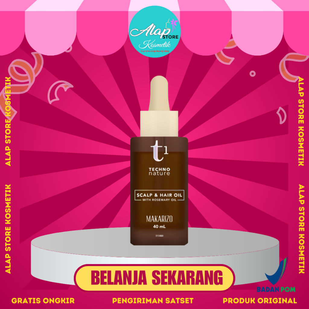 Makarizo T1 Techno Nature Rosemary Scalp & Hair Oil - Rosemary Oil