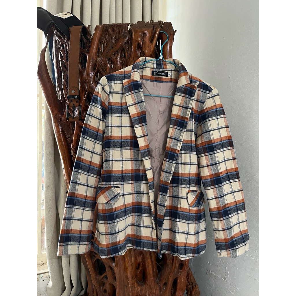 Blazer kotak-kotak woman at work #preloved_woman at work