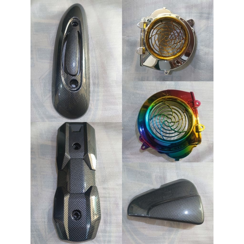 Cover Cvt Carbon hitam Beat fi injeksi /beat pop