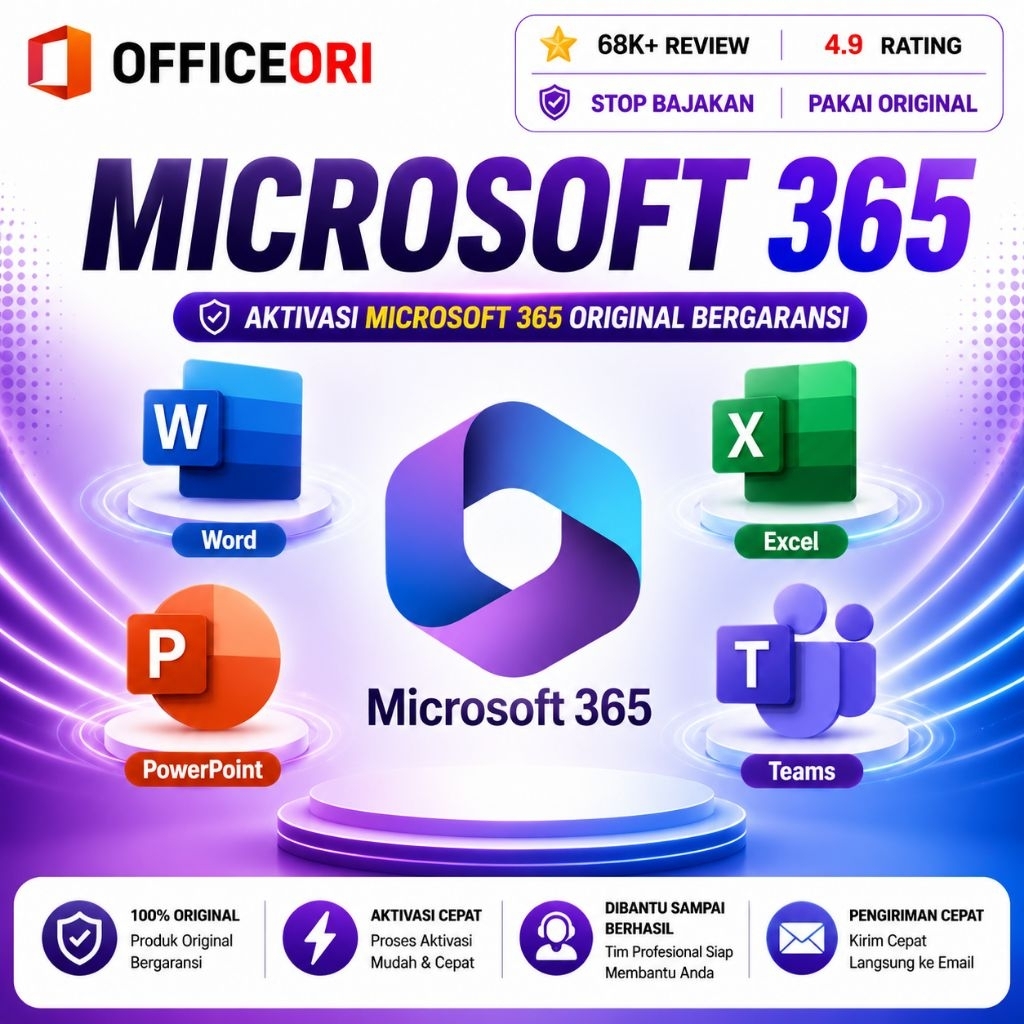 bigpromo Microsoft office 365 for 5 Device di(Windows, macOS / macbook, iOS iPad, Android, Huawei)