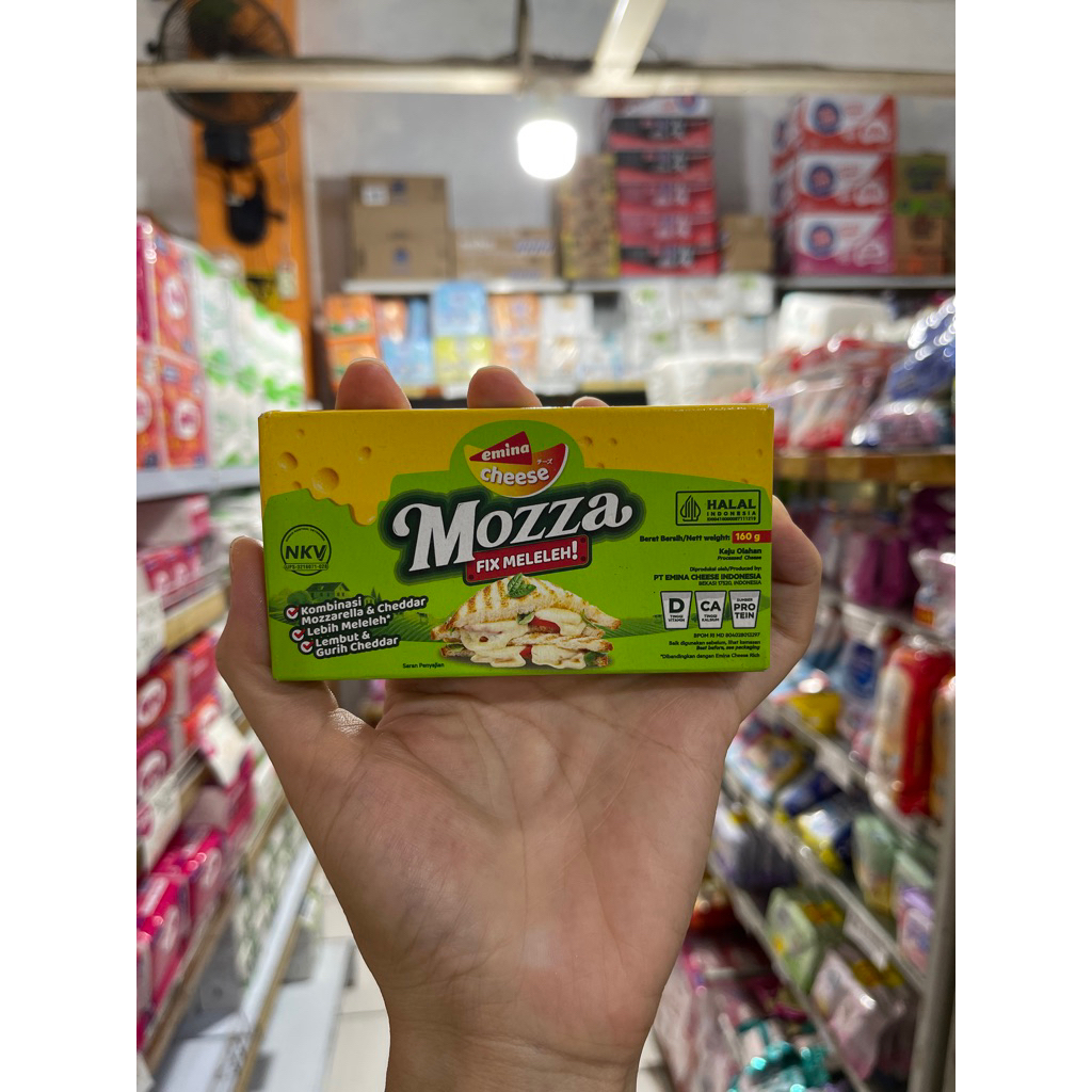Emina keju mozza meleleh 160g - emina keju mozza