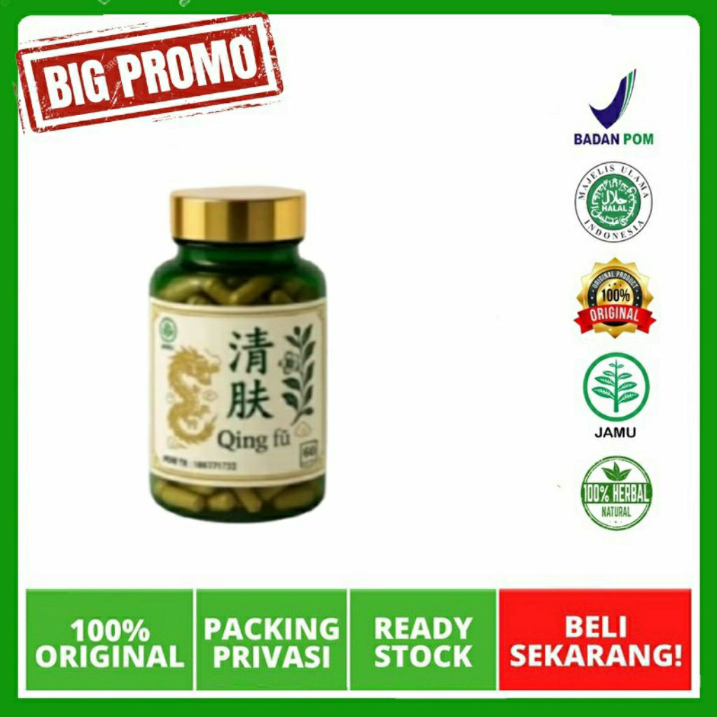 QING FU OBAT GATAL || QING FU Herbal Atasi Gatal Kulit || QingFu Kapsul Herbal Untuk Kulit Sehat ||