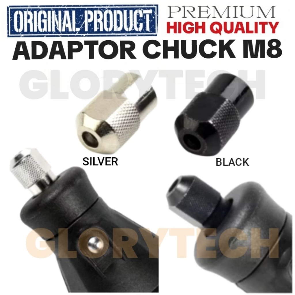 Kepala bor mini chuck /kepala bor chuck Tanpa collet /chuck mini keyless