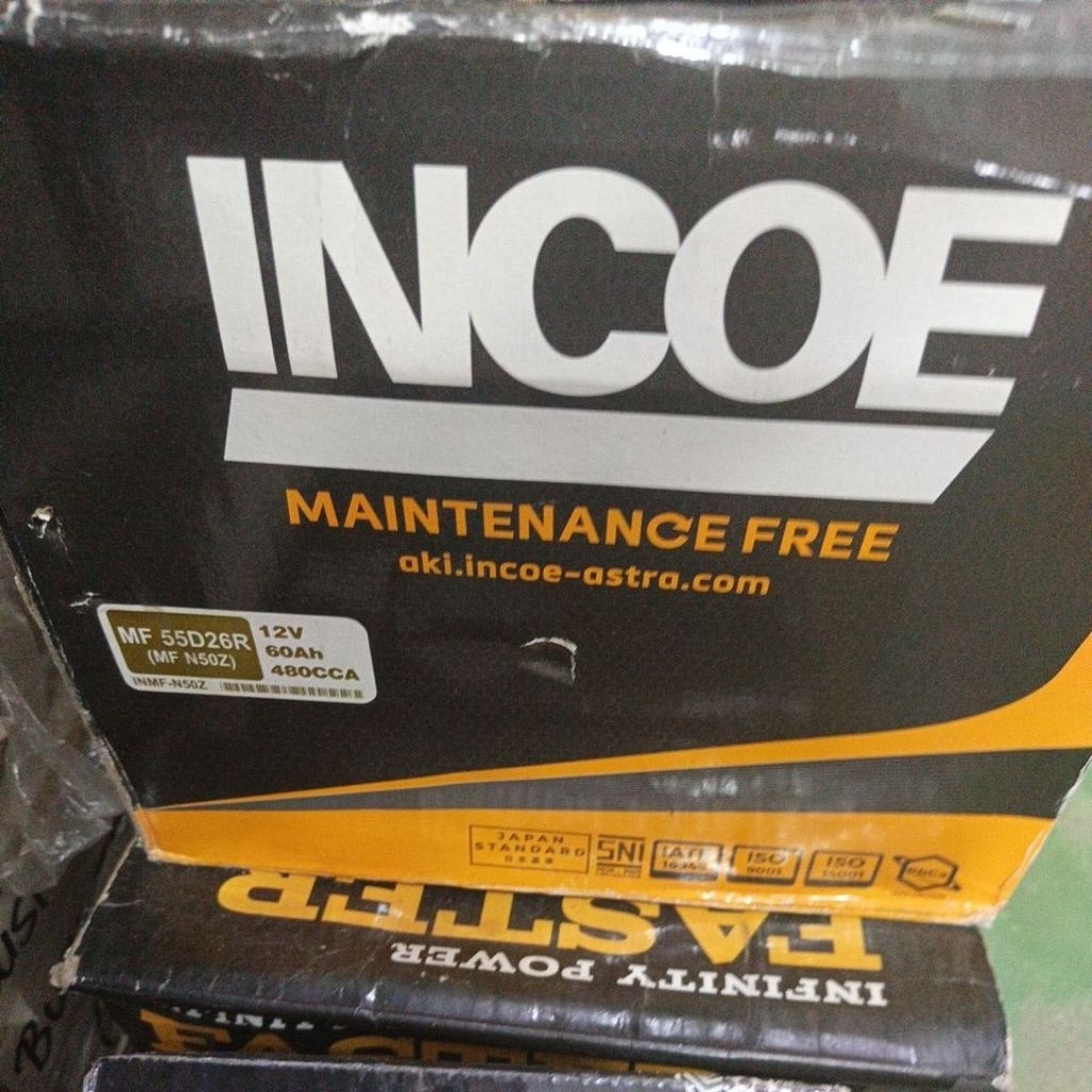 aki n-50z (60ah) kering incoe