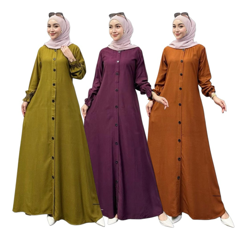 Gamis Twill Ori Polos Model Terbaru Gamis Jumbo