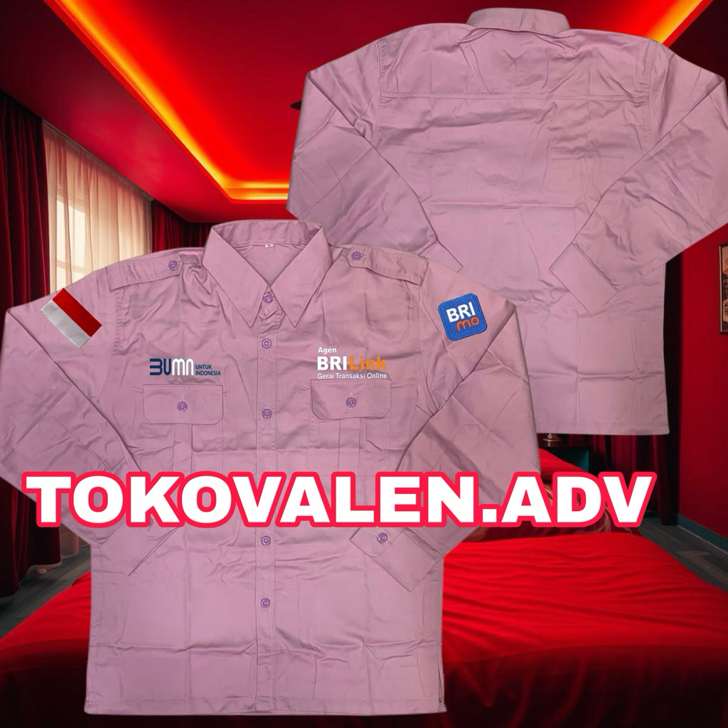 Kemeja Agen Brilink Baju Agen BRilink Seragam Brilink