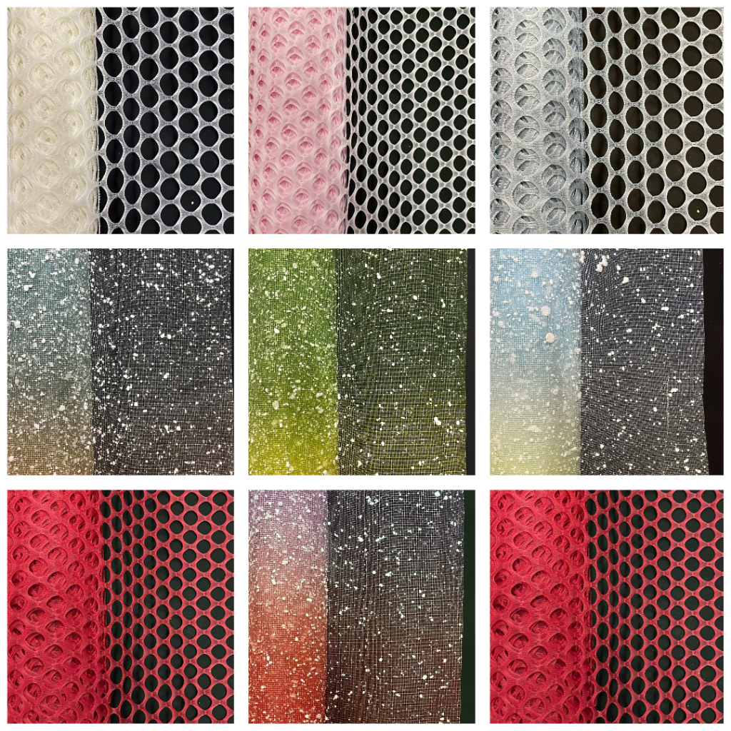 @1METER KOREAN CIRCLE POLYNET MIX WARNA /HIASAN BAKET BUNGA/LAPISAN BAKET BUNGA 50CM-60CM