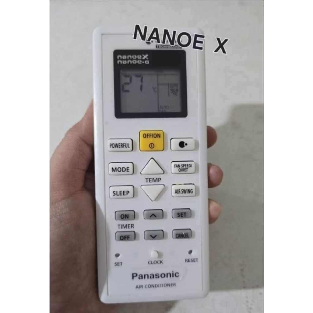 REMOT AC PANASONIC NANOE X (BARU)