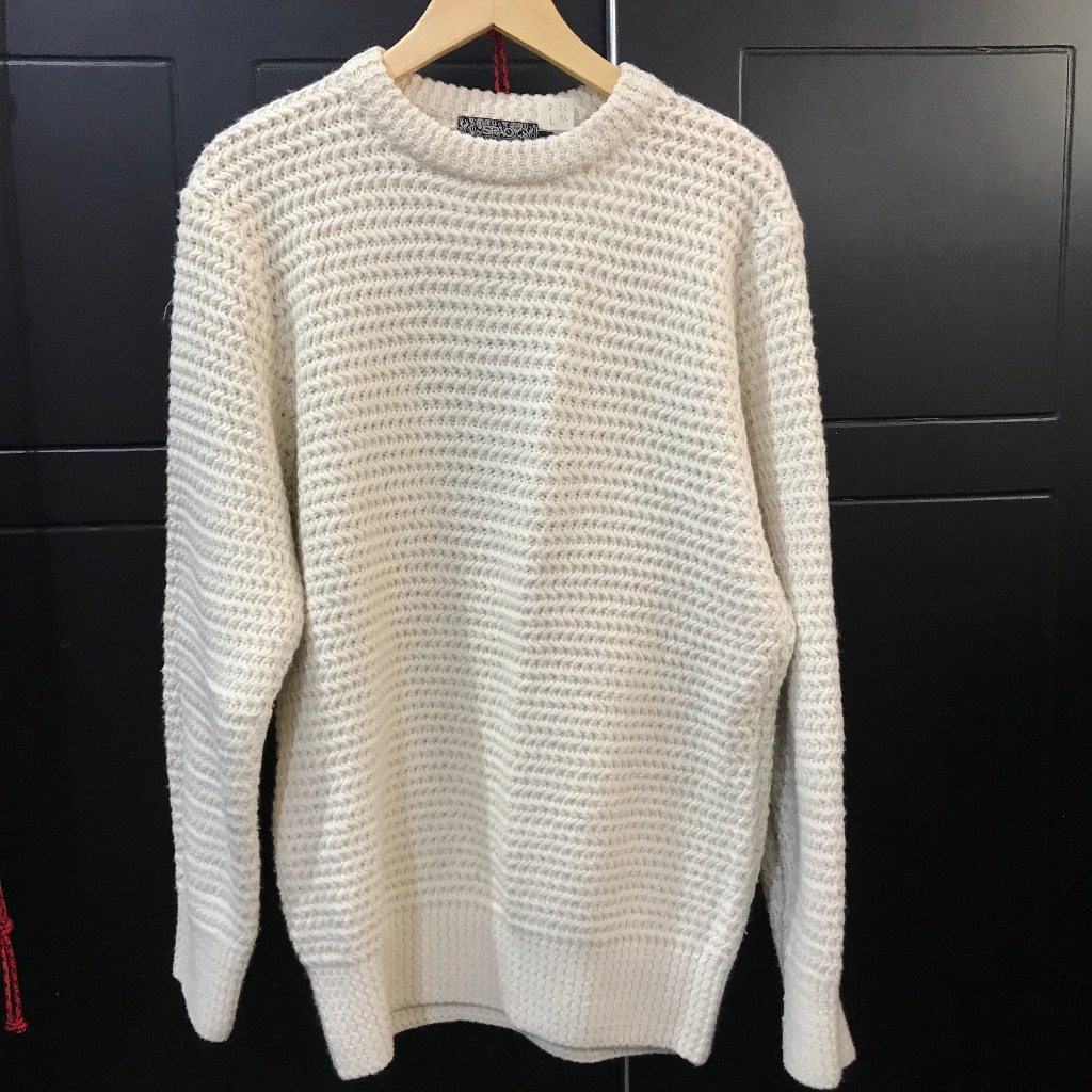 knitwear rajut spao putih L kepang