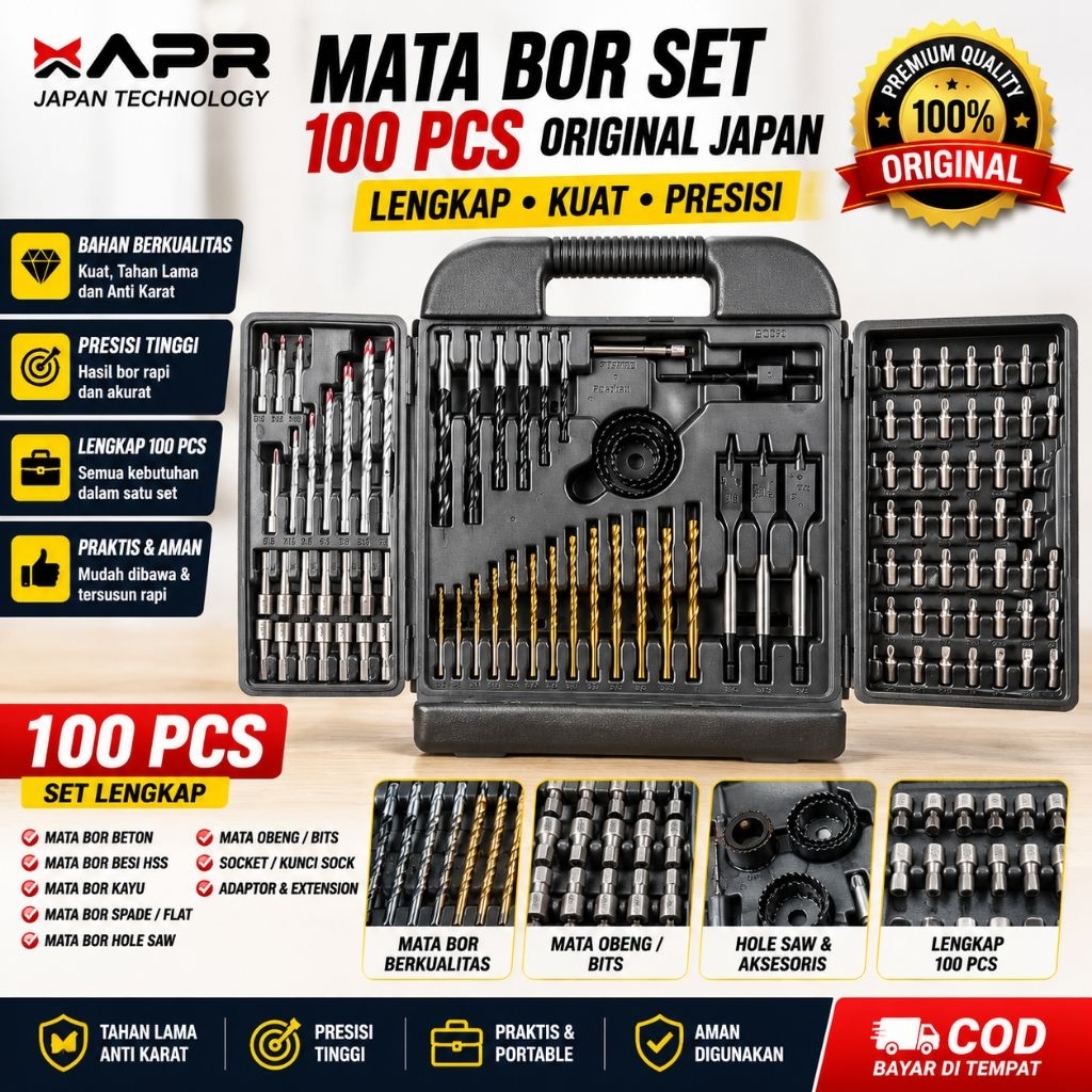 Mata Bor set Lengkap Xapr