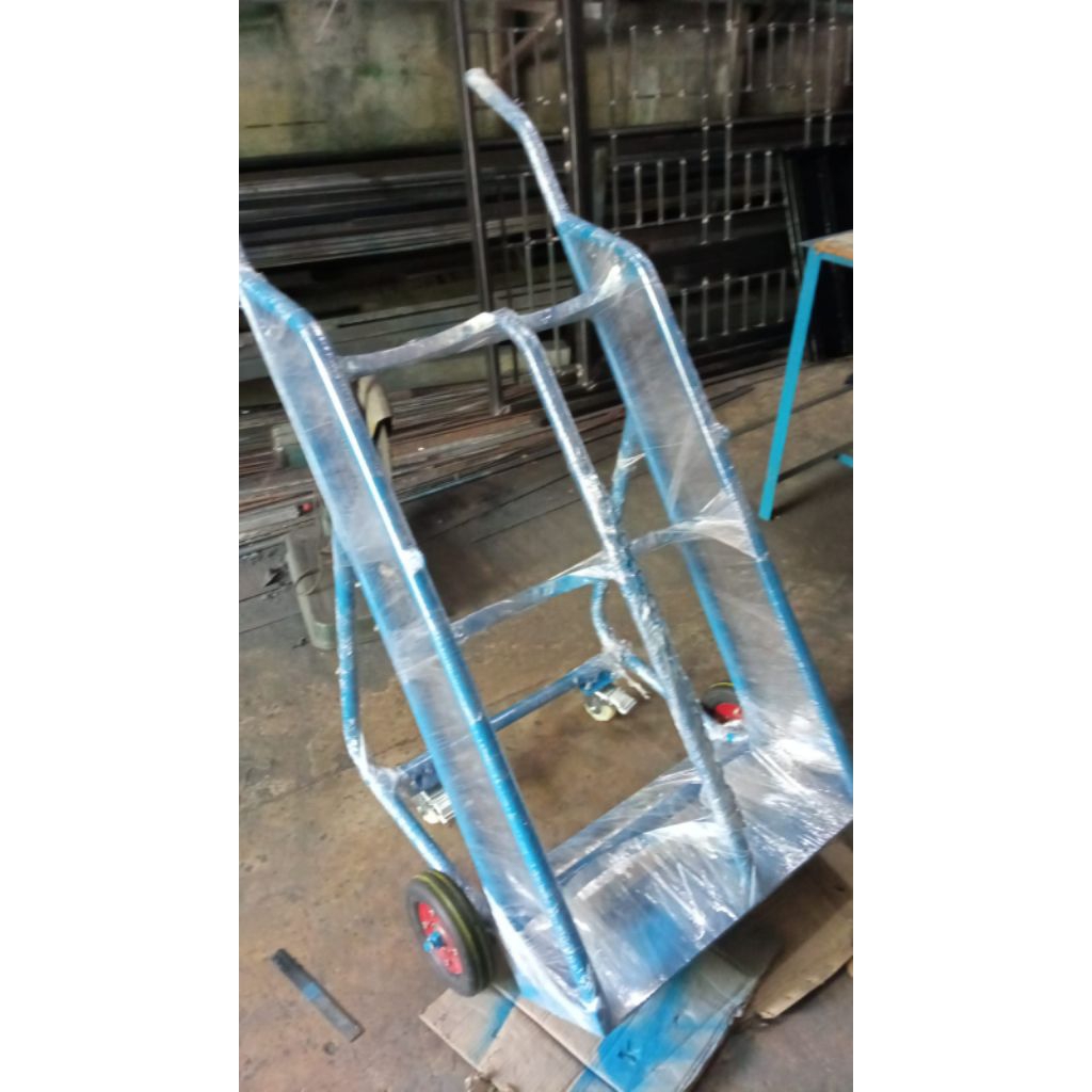Troli Tabung Oksigen 6m3 Acetylene 40Liter - Troli Tabung Oksigen Besar Acetylene Besar