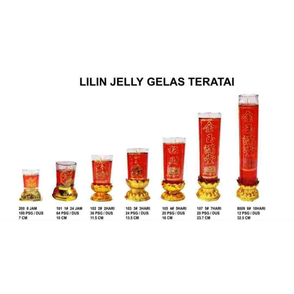 Lilin Jelly Teratai Lilin Puja Sembahyang lilin Jelly Sembahyang Lianhwa