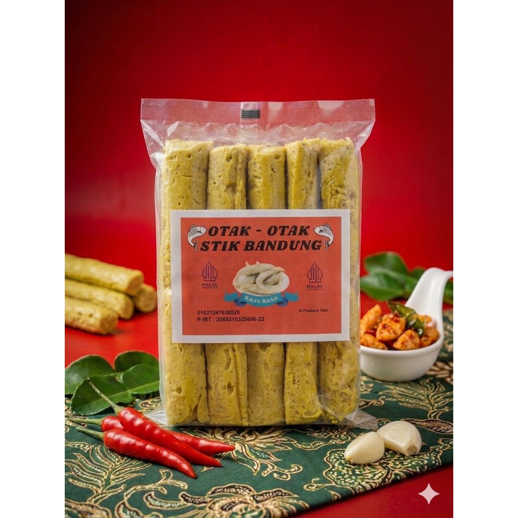 Otak-Otak Stik Bandung 300gr - 1 Pack Isi 10 Buah Fresh Original Langsung Dari Pabrik