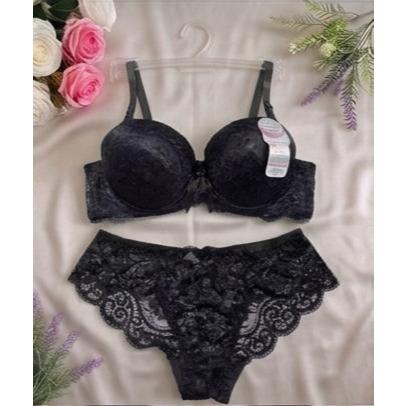 Bra Set dan Celana Dalam Wanita Renda Lembut / Setelan BH CD Murah Berkualitas