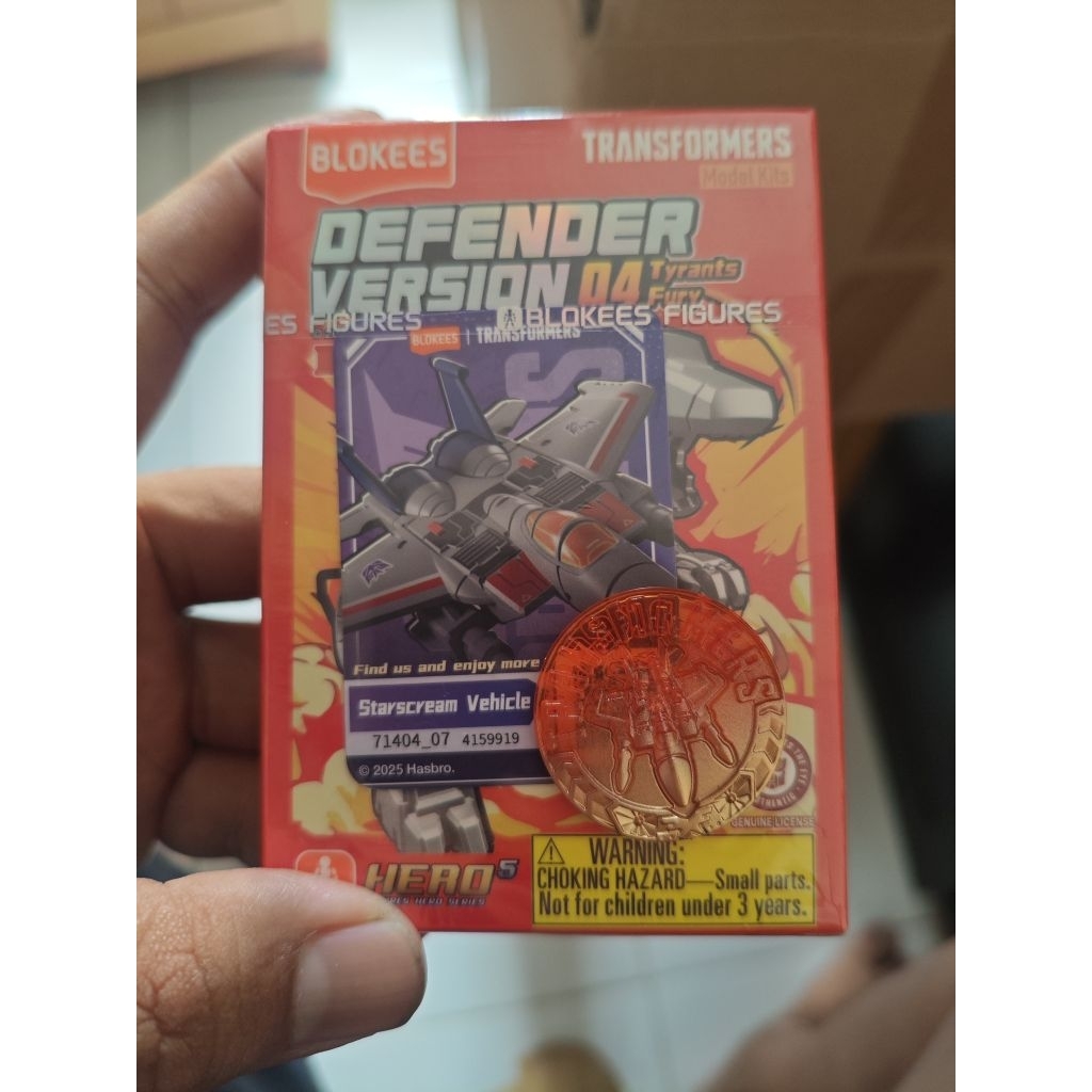 Starscream Vehicle OFC Coin Blokees Transformers Galaxy Defender Version DV 04 Fix Character