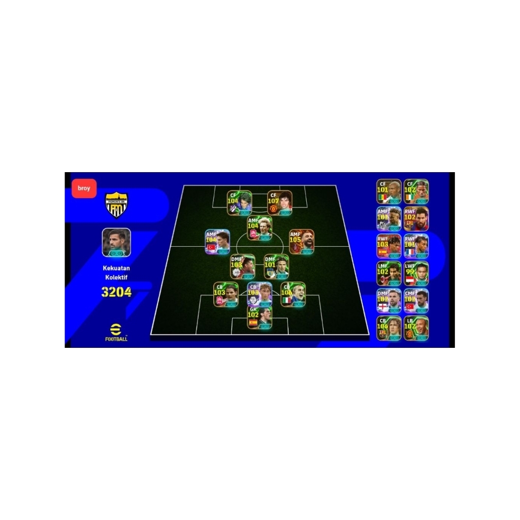 Akun Baru Polosan Efootball 2025/2026 anti HB(George Best, kenan Yildiz).