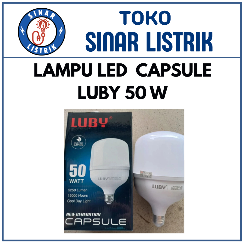 LAMPU LED LUBY CAPSULE LED LAMPU 50 Watt