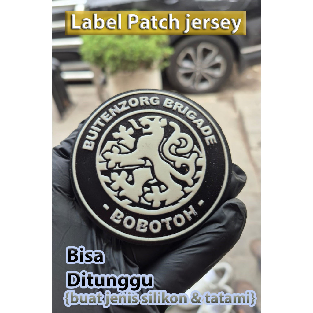 Pabrik label patch custom desain bebas  3D  harga murah proses cepat bahan rubber silikon  tatami ho