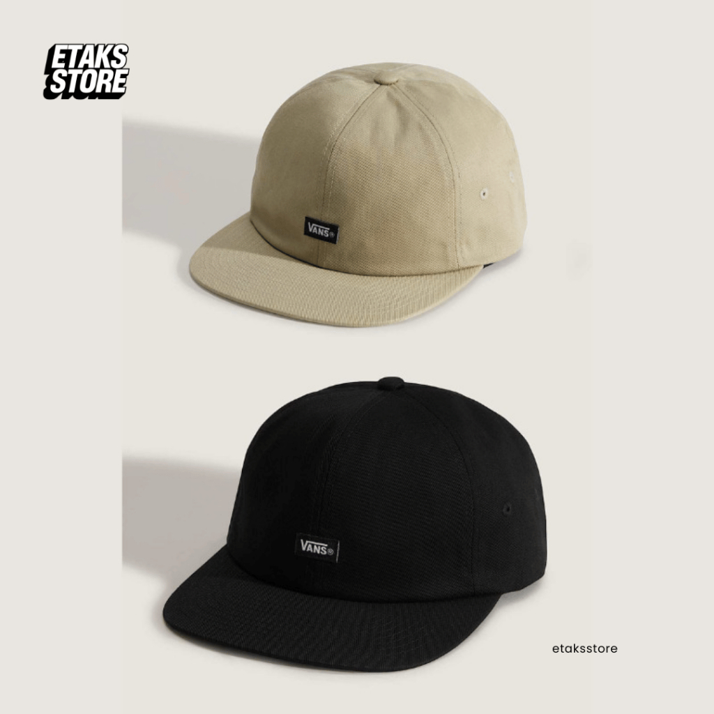 Topi Vans Jockey Hat (Black & Elm) | Snapback Hat Cap Trucker | Navya GMG | Original Resmi